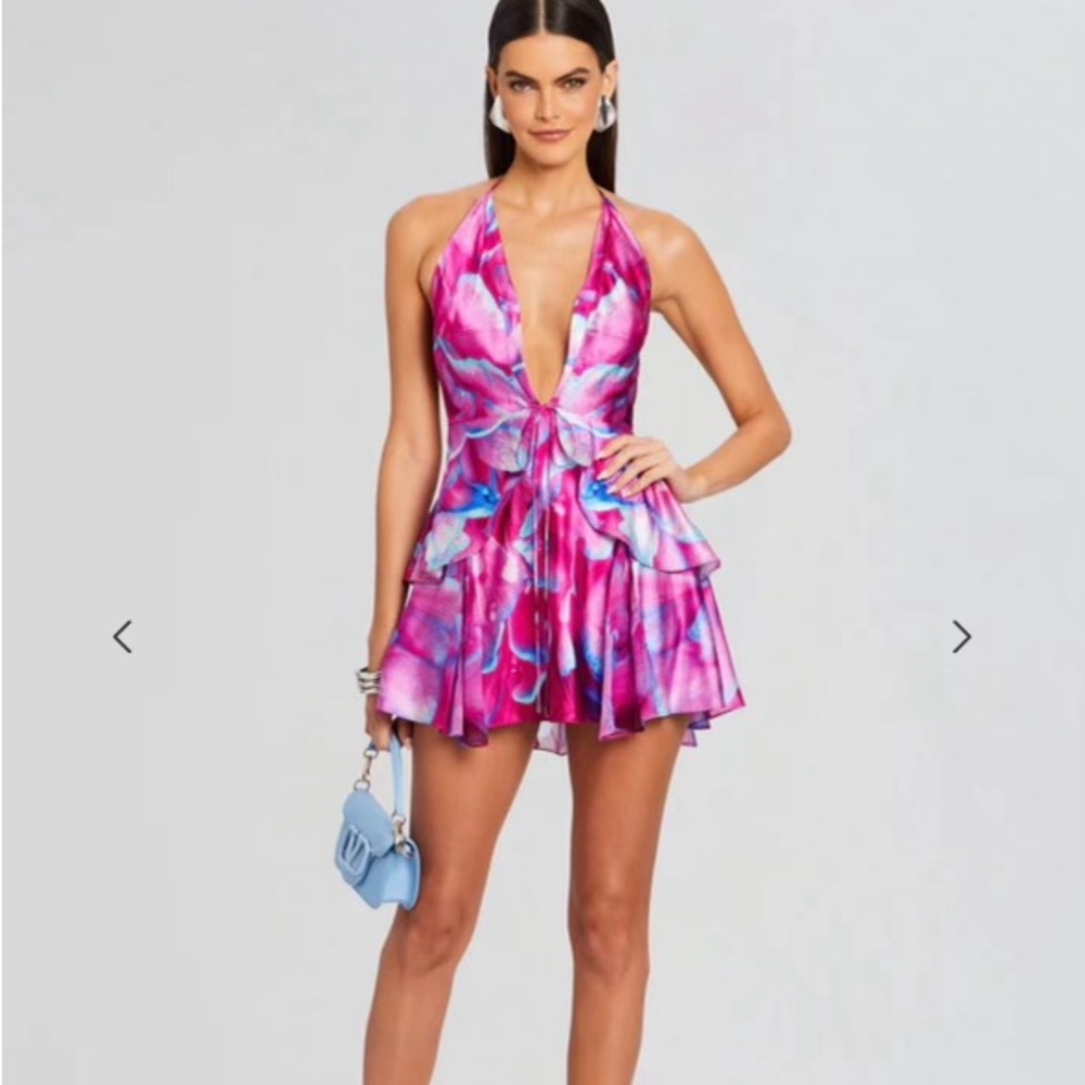Vibrant Pink Halter Dress